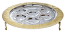 Seder Plate With Legs: Silver And Gold P