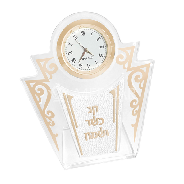 Acrylic Table Clock -Style 471 - Chanukah