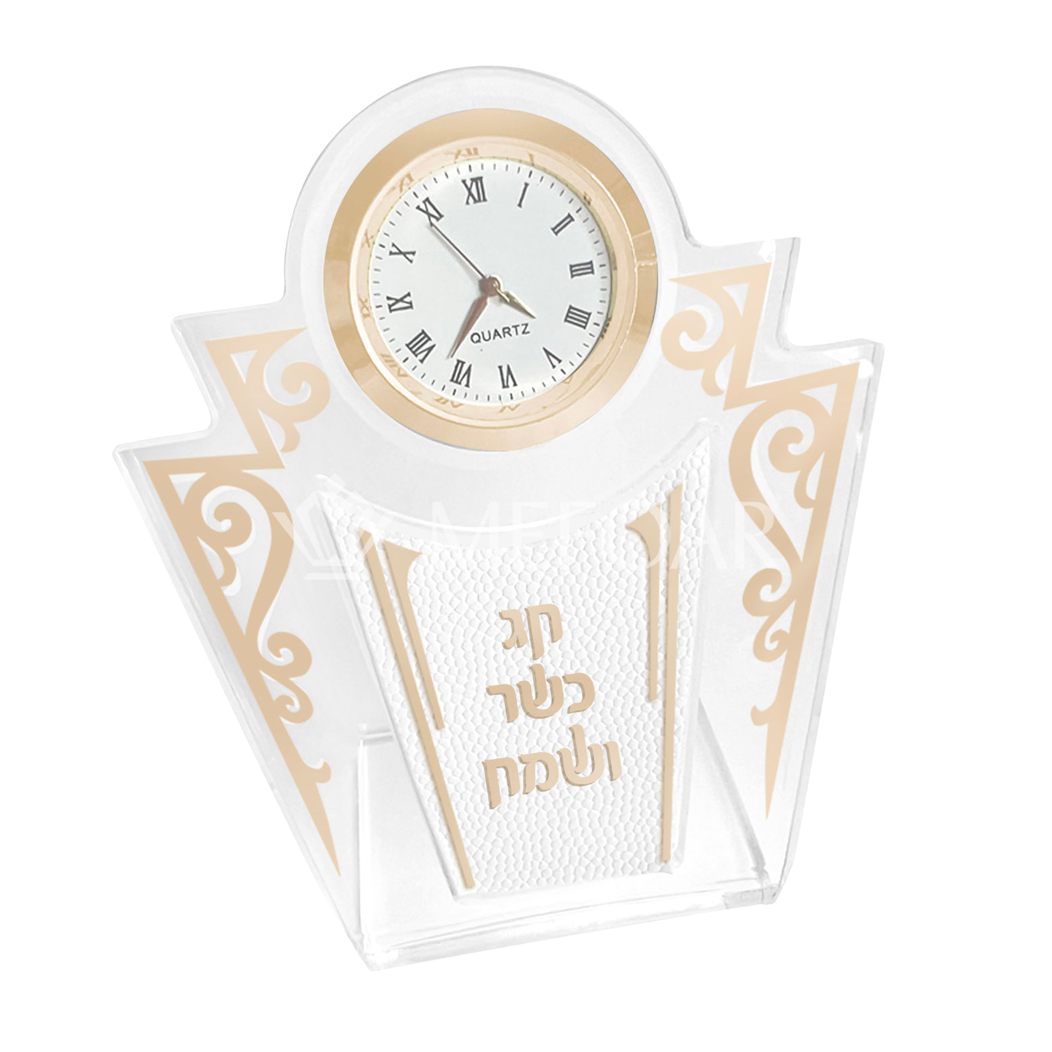 Acrylic Table Clock -Style 471 - Chanukah