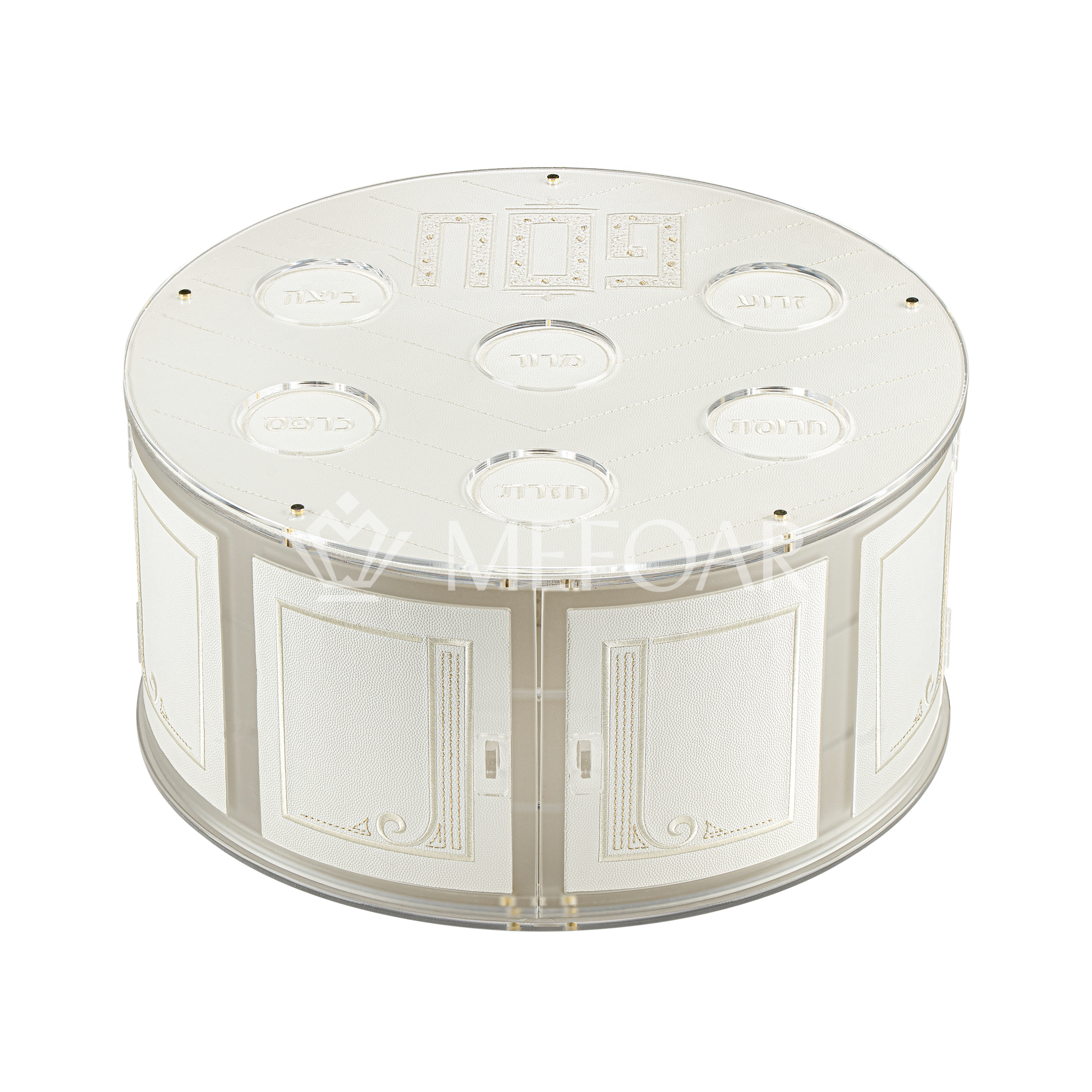 3-Tiered Seder Plate Style 1374 - Haggadah Shtenders