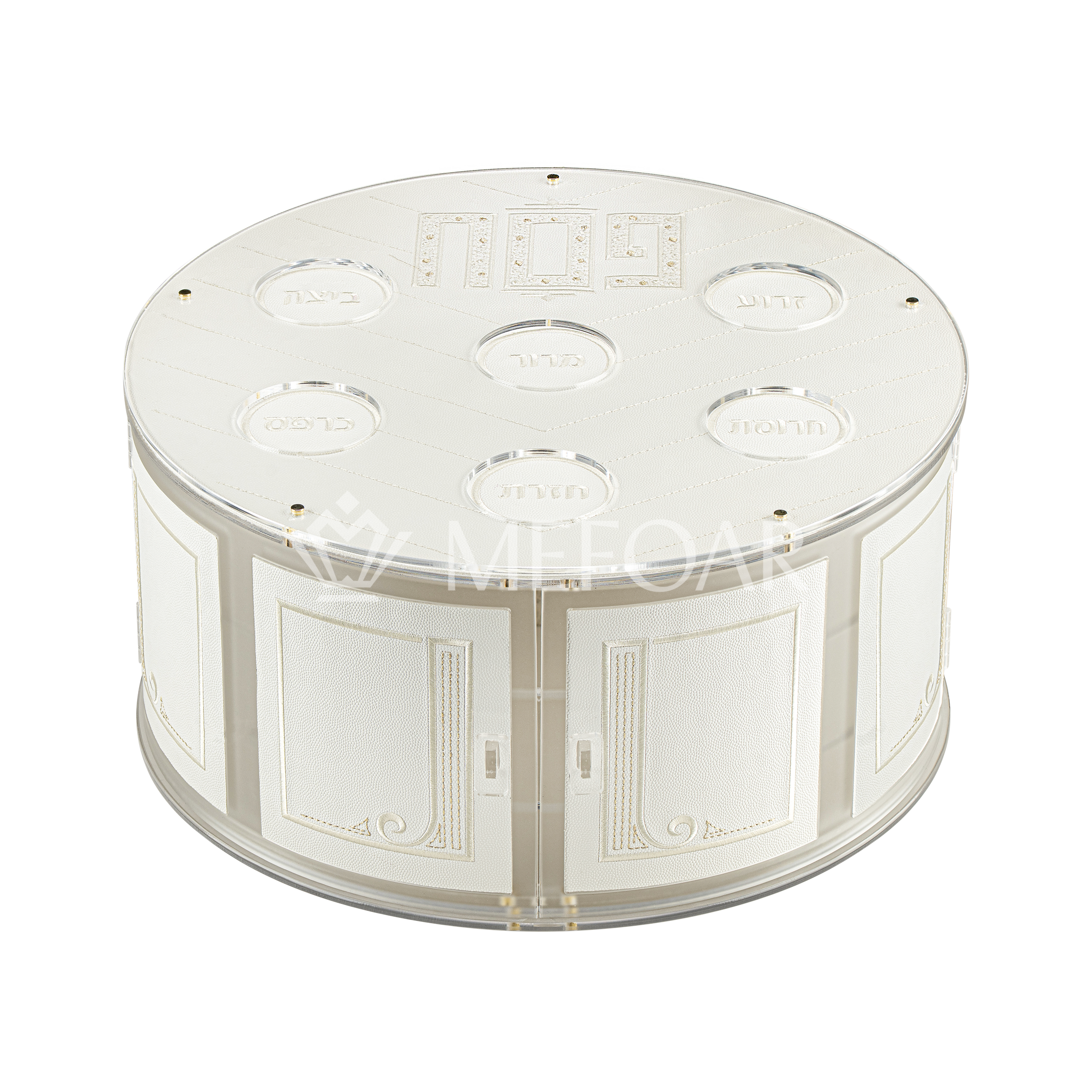 3-Tiered Seder Plate Style 1374 - Haggadah Shtenders