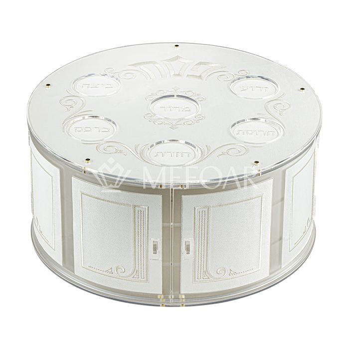 3-Tiered Seder Plate Style 435 - Haggadah Shtenders