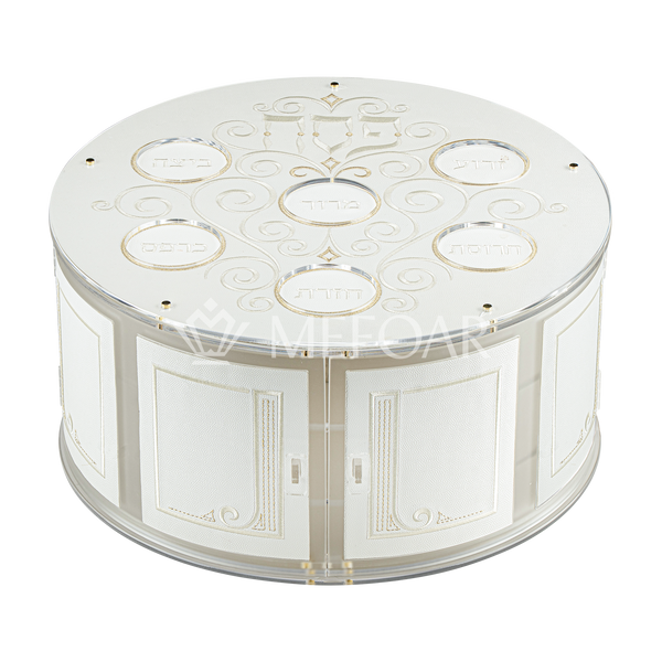 3-Tiered Seder Plate Style 436 - Haggadah Shtenders