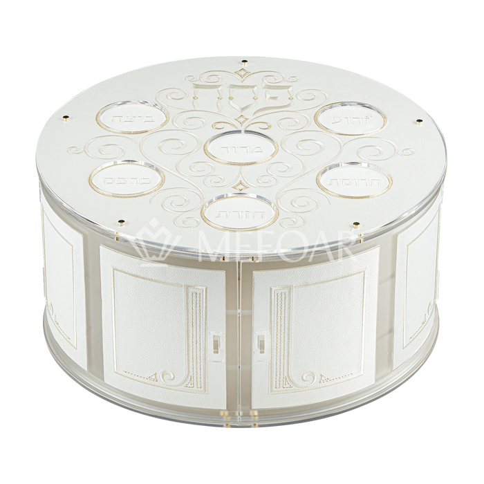 3-Tiered Seder Plate Style 436 - Haggadah Shtenders