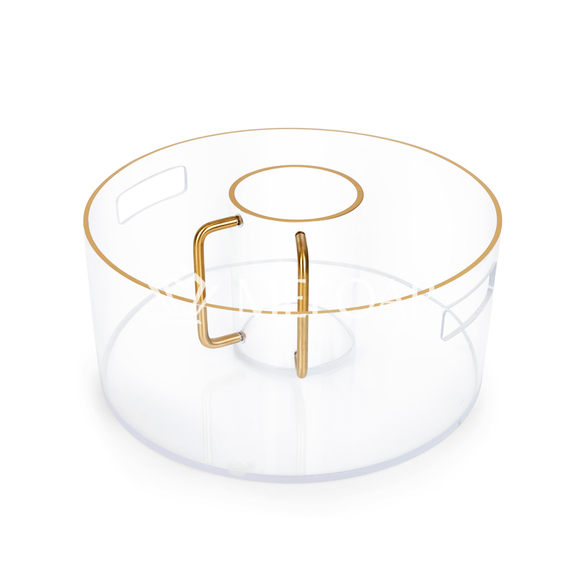 Acrylic Wash Cup and Bowl - Gold - Judaica Accessories
