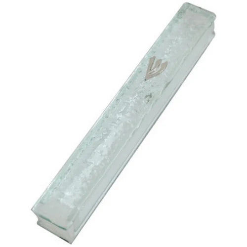 Mezuzah Case: Glass Broken Glass Design