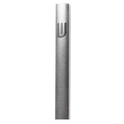 Mezuzah Case: Aluminum Silver Dotted Wit