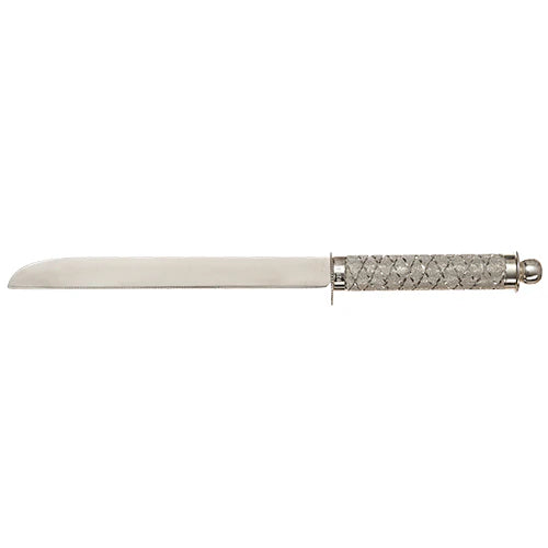 Challah Knife: Aluminum Filigree Design