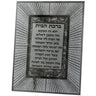 Home Blessing: Glittery Starburst Frame Jerusalem Design - Silver