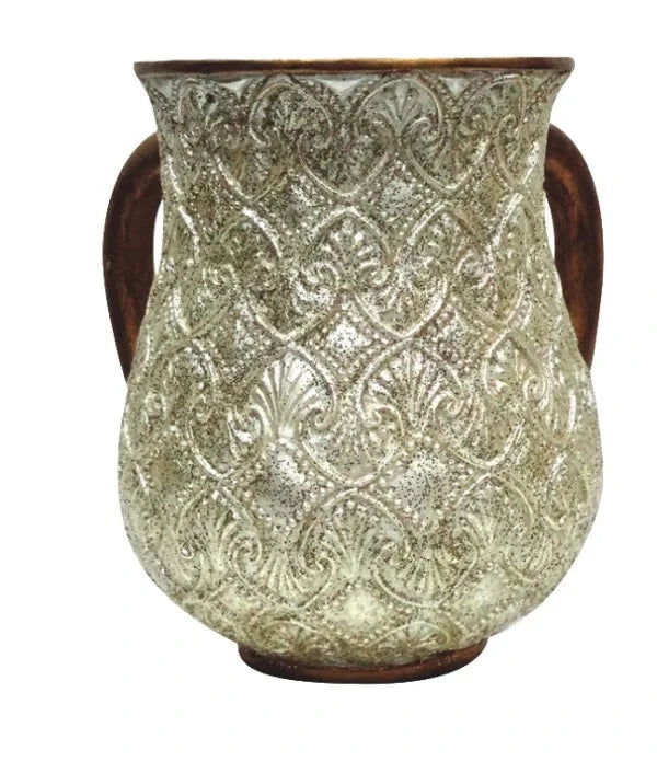 Wash Cup: Polyresin - Diamond Shell Desi