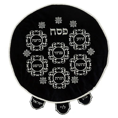 Matzah Cover: Seder Plate Design