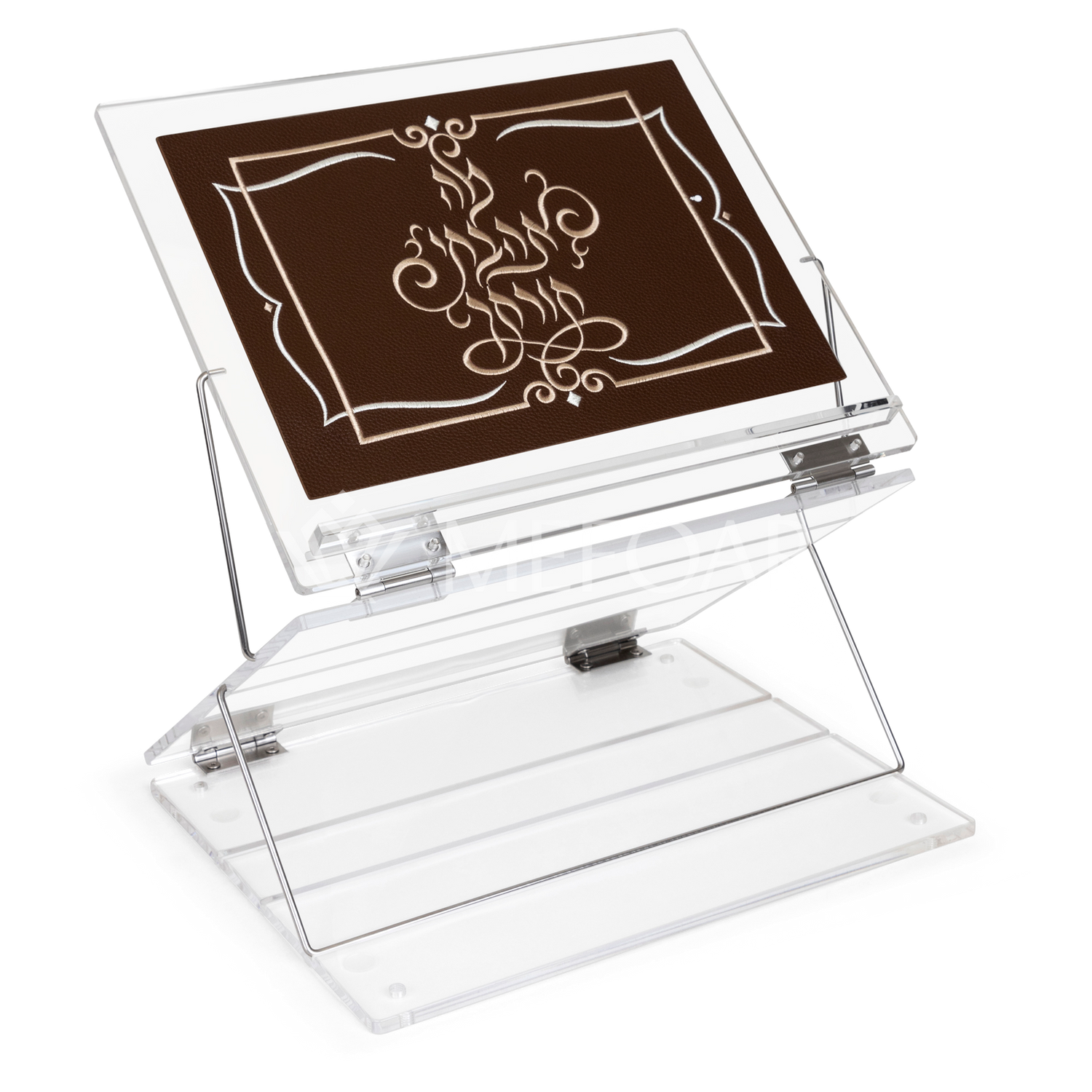 Acrylic Shtender with Leatherette Insert Style #307B - Judaica Decor view 2 | Judaica Square Lakewood