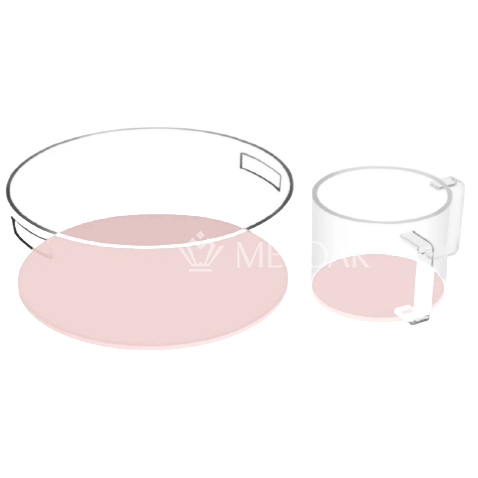 Kids Acrylic Wash Cup and Bowl - Pink - Judaica Accessories