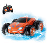 KidiRace Amphibious RC Car, Orange - 360° Spin Aqua Stunt Car — product view | Judaica Square Lakewood