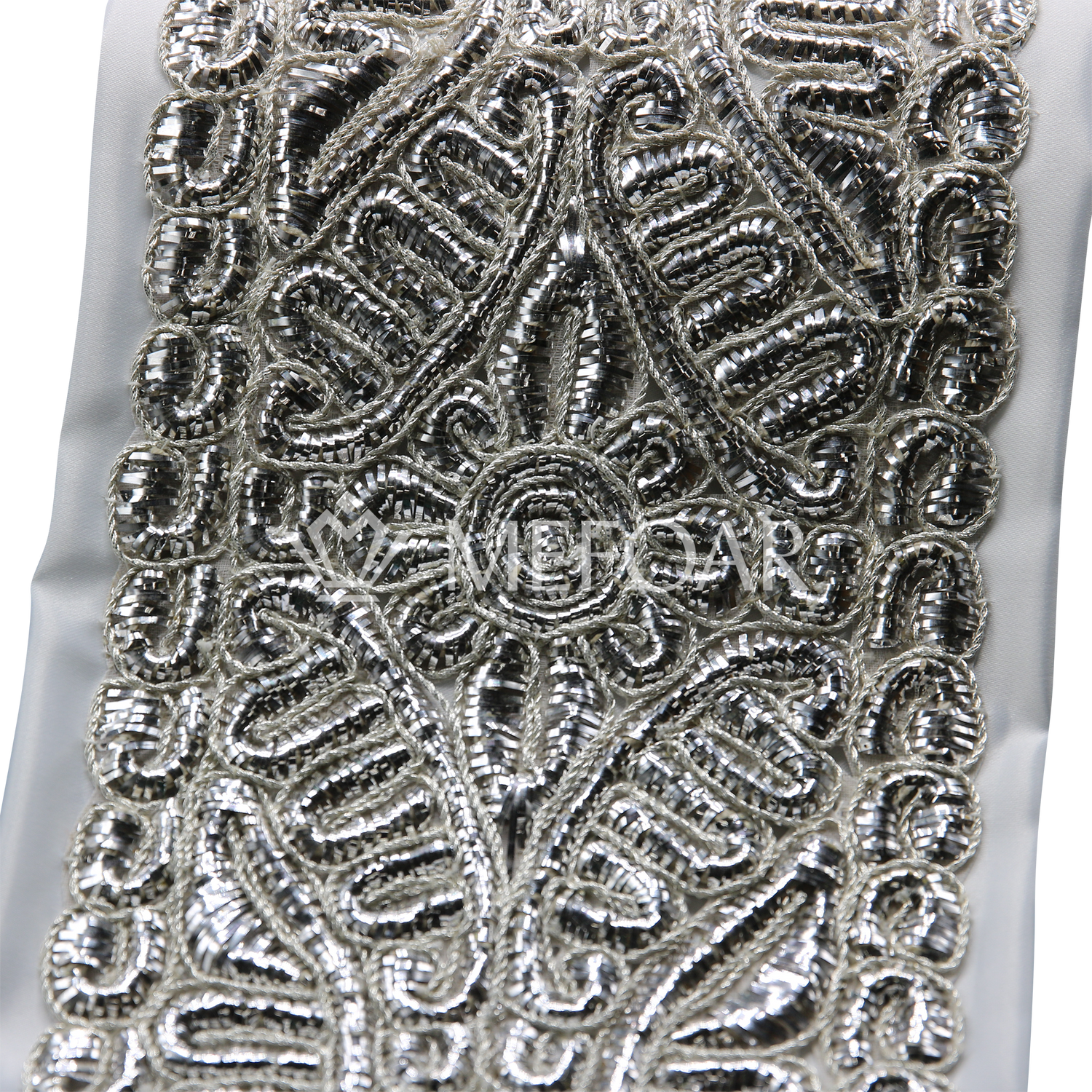 Traditonal Silver Aturah Geflucten 6.5 X 38 Good Satin - Judaica Decor view 3 | Judaica Square Lakewood