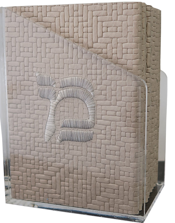 Prestige Leather Bencher — Chabad Design, Regal Collection (BENF-ST)
