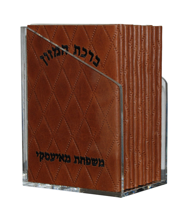 Prestige Leather Bencher — Diamond & Chabad Design, Regal Collection (BEN-Saddle)