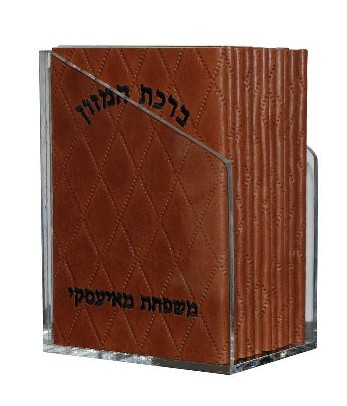 Prestige Leather Bencher — Diamond & Chabad Design, Regal Collection (BEN-Saddle)