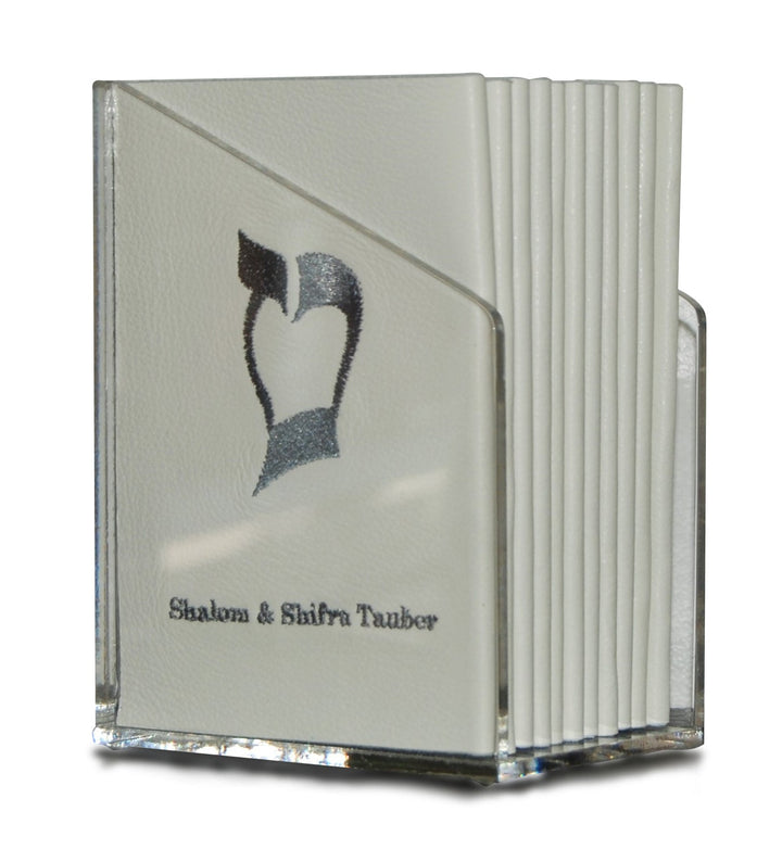 Prestige Leather Bencher — Chabad Design, Classic Collection (BEN-WH)