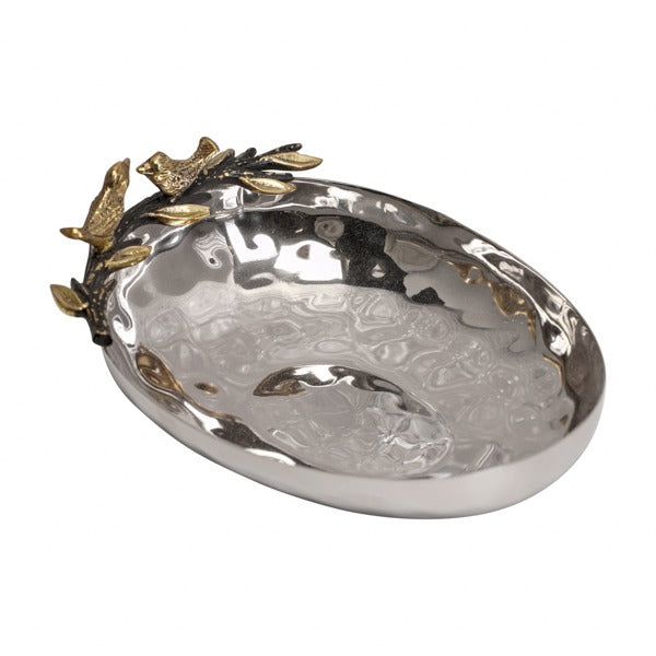 Emanuel Steel Bowl (Candy Dish) w/ Tree of Life Branch 5"