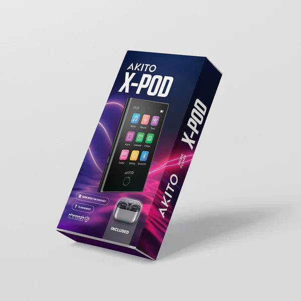 Akito X-Pod MP3 Player — kosher MP3 player | Judaica Square Lakewood