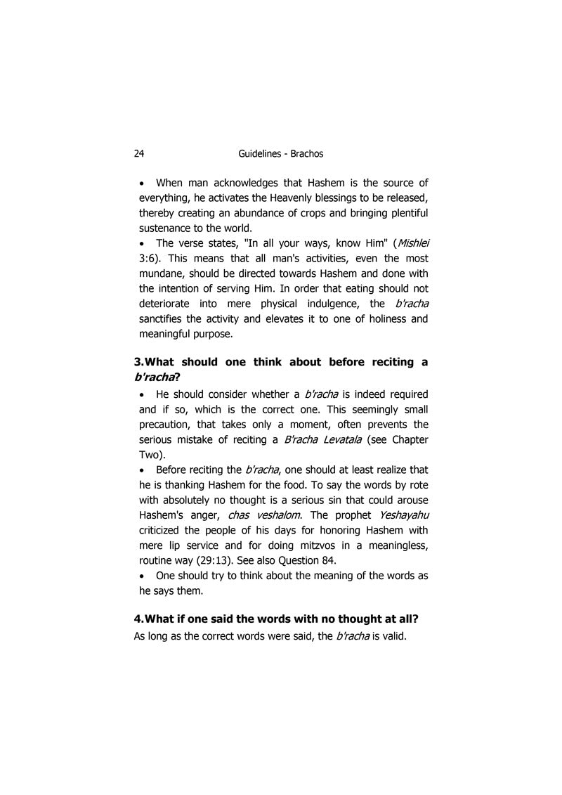 Guidelines Brachos Questions and Answers about the Laws of Brachos - New Revised Edition
