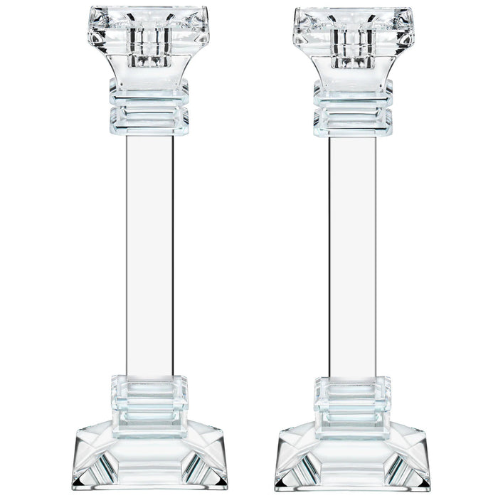 BT Shalom Collection: Set of 2 Crystal Taper Candleholder