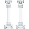 BT Shalom Collection: Set of 2 Crystal Taper Candleholder
