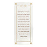 BT Shalom Collection: Faux Leather Asher Yatzar with Gold Embroidery Wall Art - 