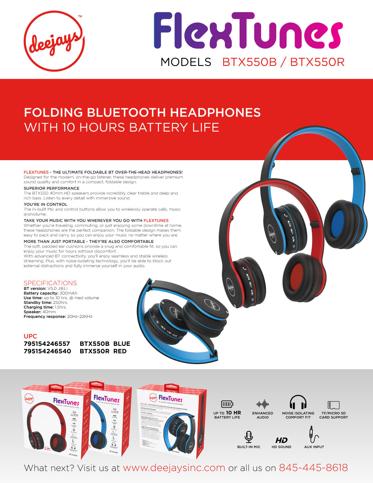 BTX550 Bluetooth Headphones — Bluetooth headphones | Judaica Square Lakewood