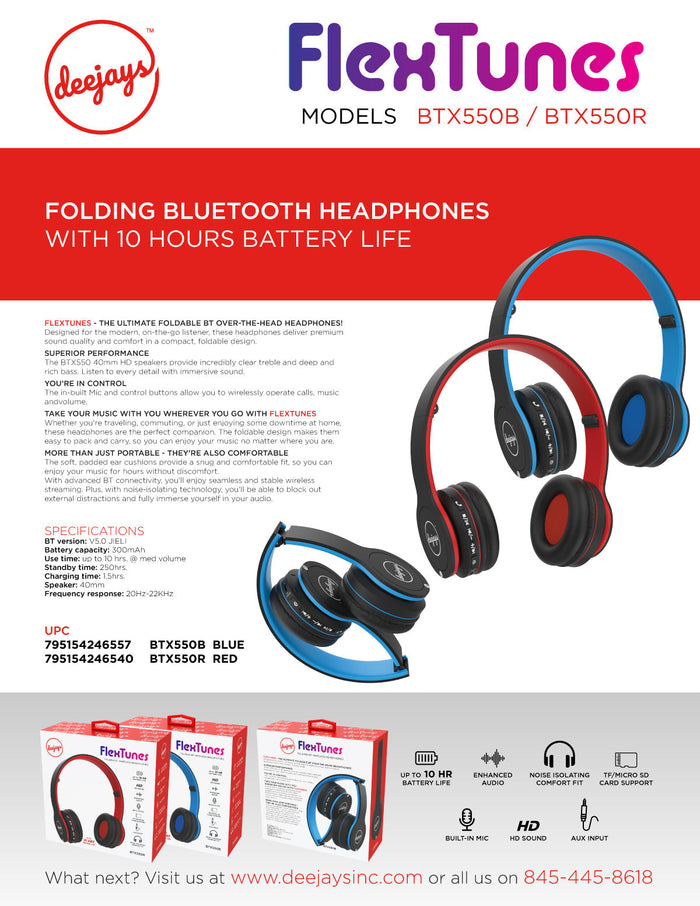 BTX550 Bluetooth Headphones — Bluetooth headphones | Judaica Square Lakewood