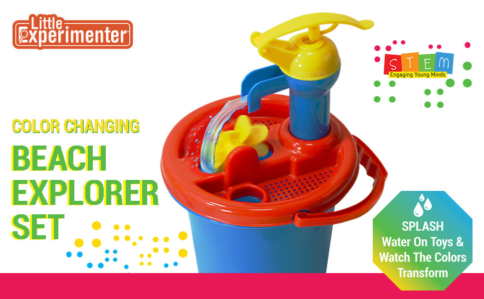 Little Experimenter Color-Changing Beach Toy Set — kids, view 4 | Judaica Square Lakewood