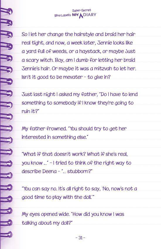 Bina Lobell's Super-Secret Diary — Judaica Press (image 5)