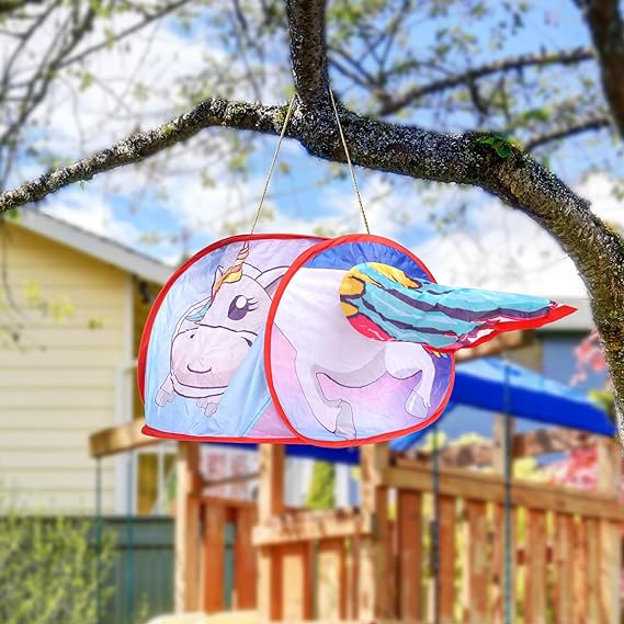 StarkGlitz Unicorn Pop-Up Play Tent for Girls, Ages 3-8 — product view, view 3 | Judaica Square Lakewood