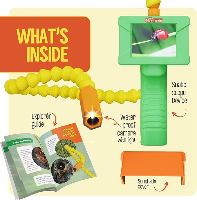 Little Experimenter Borescope Snake Camera for Kids - STEM Toy — product view, view 3 | Judaica Square Lakewood