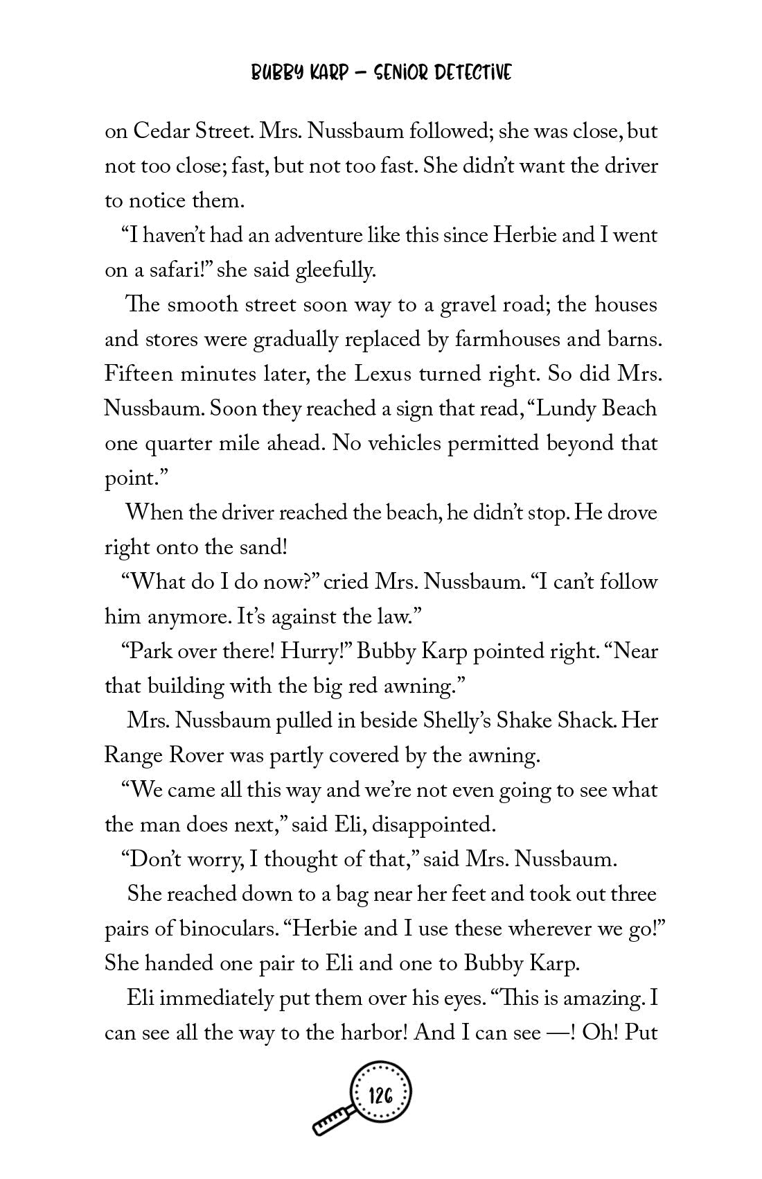 Bubby Karp, Senior Detective — inside page 4