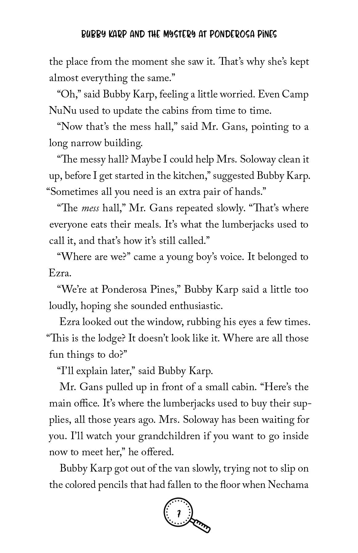 Bubby Karp and the Mystery at Ponderosa Pines — inside page 5