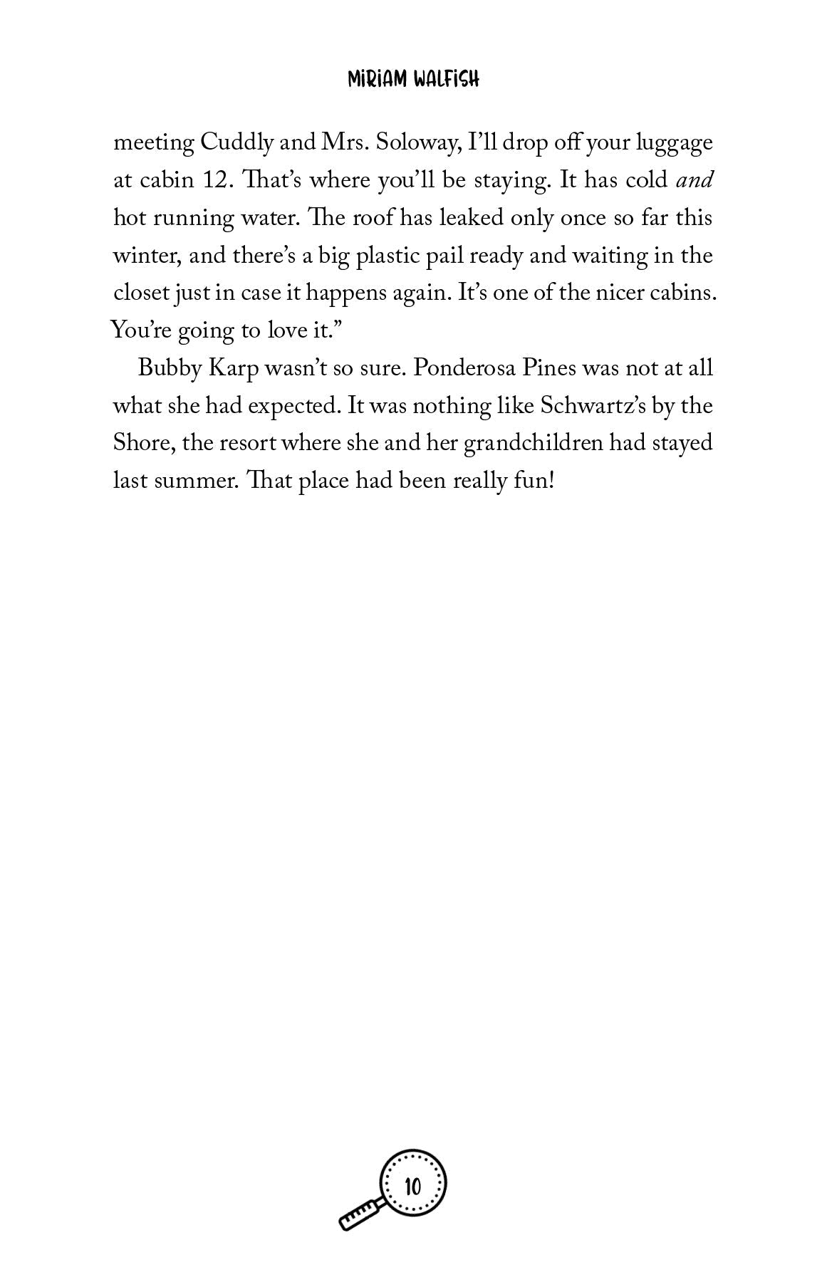 Bubby Karp and the Mystery at Ponderosa Pines — inside page 8