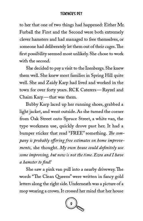 Bubby Karp, Senior Detective — inside page 6