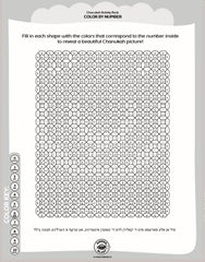 Color By Number Activity Book Chanukah