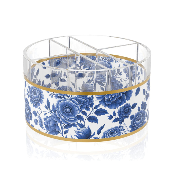 Maison Bloom Swivel Cutlery Holder — Acrylic | Judaica Square Lakewood
