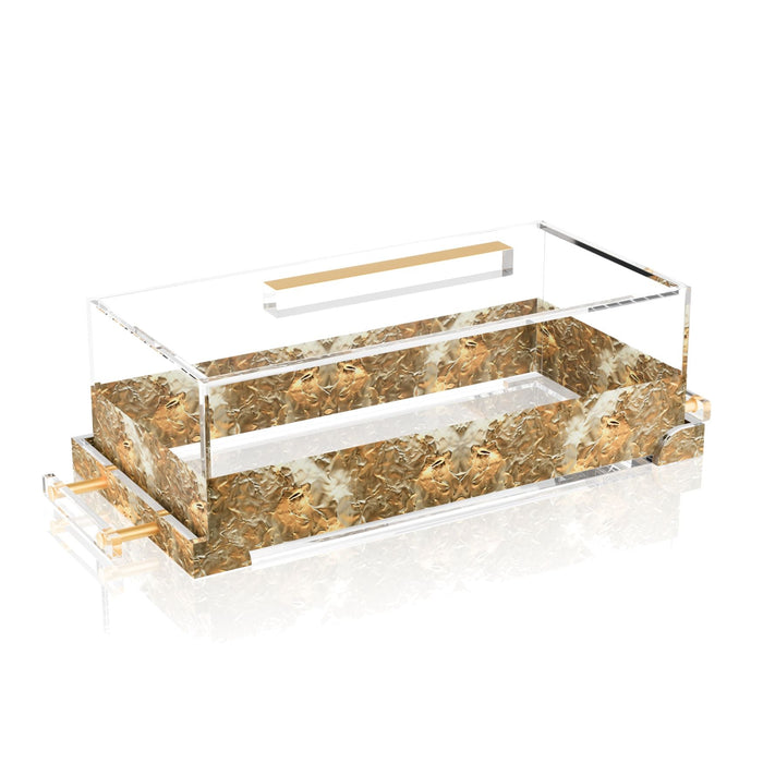 Cadence Cake Log Holder & Tray — Acrylic | Judaica Square Lakewood