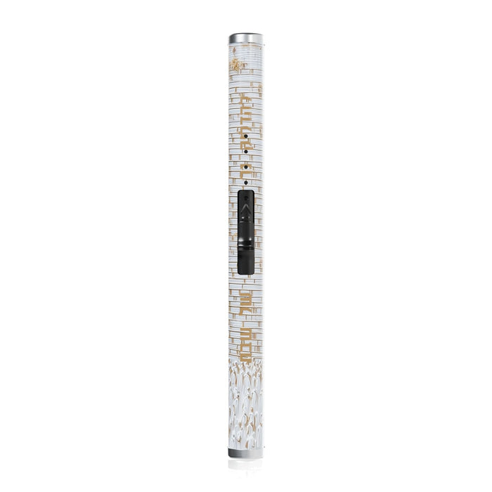 Elevated Stones Hadlakos Neiros Lighter — Shabbos — Kosel stone design with gold lettering detail