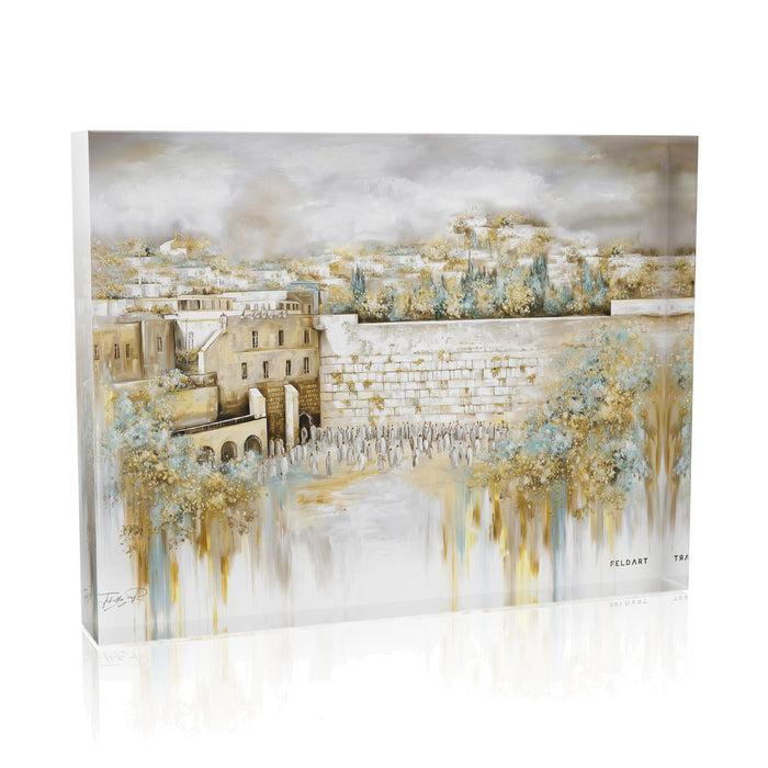 Jerusalem Light Kosel Luxury Block — Acrylic | Judaica Square Lakewood