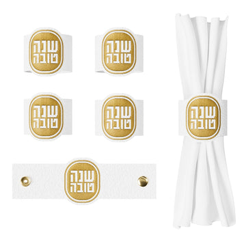 Lucent Napkin Rings — Rosh Hashanah — Dimensions: 1.5 x 6.12 inches