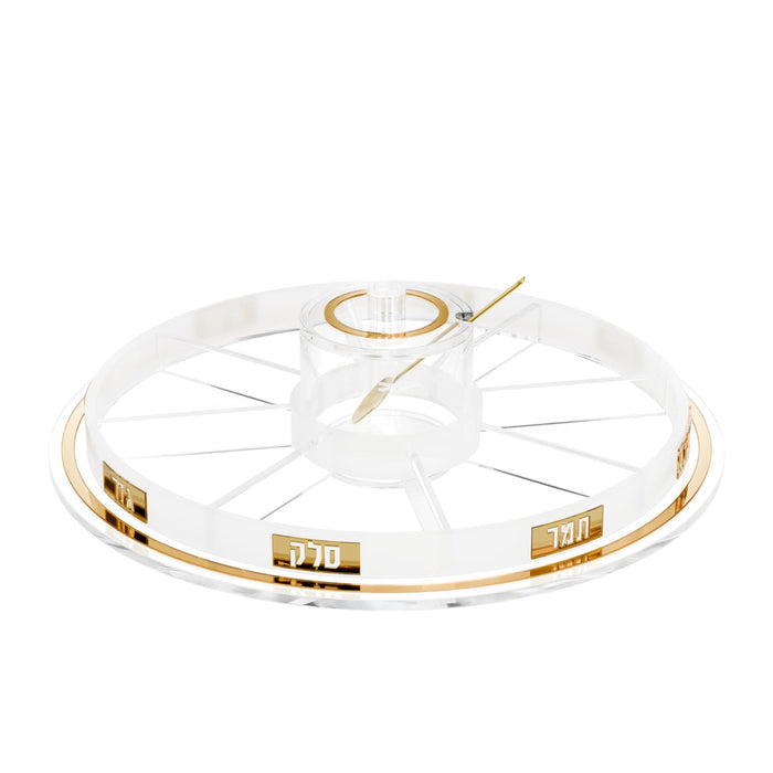 Lucent Simanim Tray — Rosh Hashanah, Acrylic | Judaica Square Lakewood