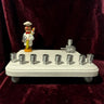 Swedish Chef menorah — Muppets chef figure with Hebrew bead dreidel and aluminum cups | Judaica Square Lakewood