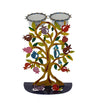 Emanuel Laser Cut Hand Painted Candlesticks-- Pomegranate (EM-CC2)