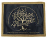 Prestige Leather Challah Cover — Family Tree & Eitz Chaim Design, Premier Collection (CC275H-NV)