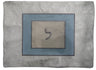 Prestige Leather Challah Cover — Geometric Design, Premier Plus Collection (CC560-SI)